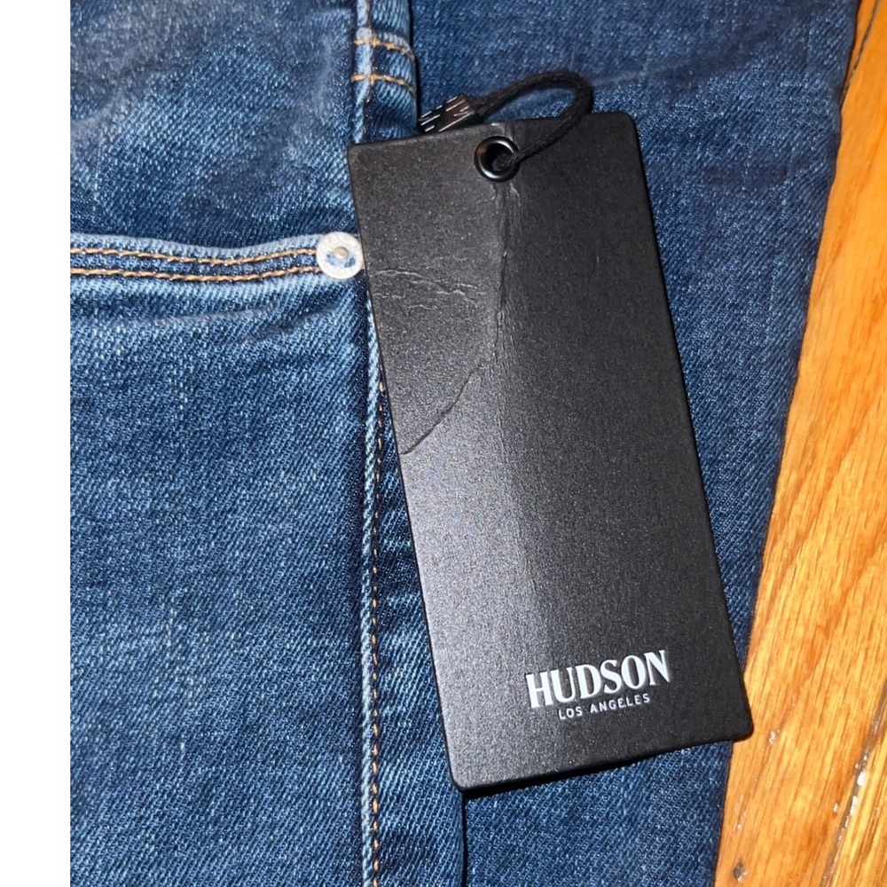 Hudson Barbara High Waist Bootcut Jeans Size 32 Cyclone Dark Wash Indigo Denim - Picture 8 of 16